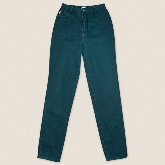 Vintage 90s BONGO Dark Green Jeans - Size 27 x 32 - Picture 3 of 8